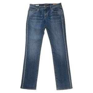 Driftwood Audrey Straight Leg Embroidered Jeans Size 27 - NWT